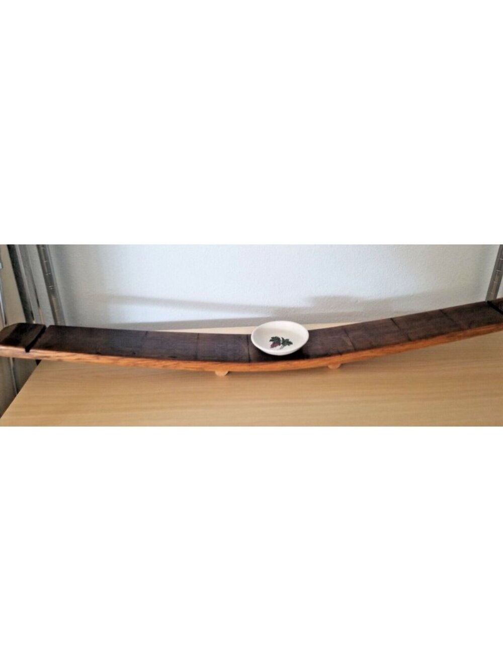 Wine Stave Sushi Tray Cork Feet Grape Dipping Bowl  37" x 3 1/2 " x 2" Food Safe